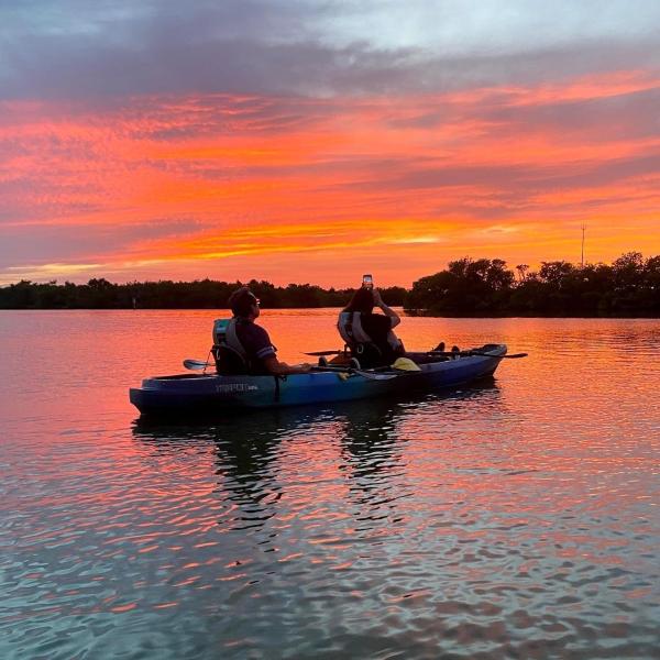 a small boat in a body of water