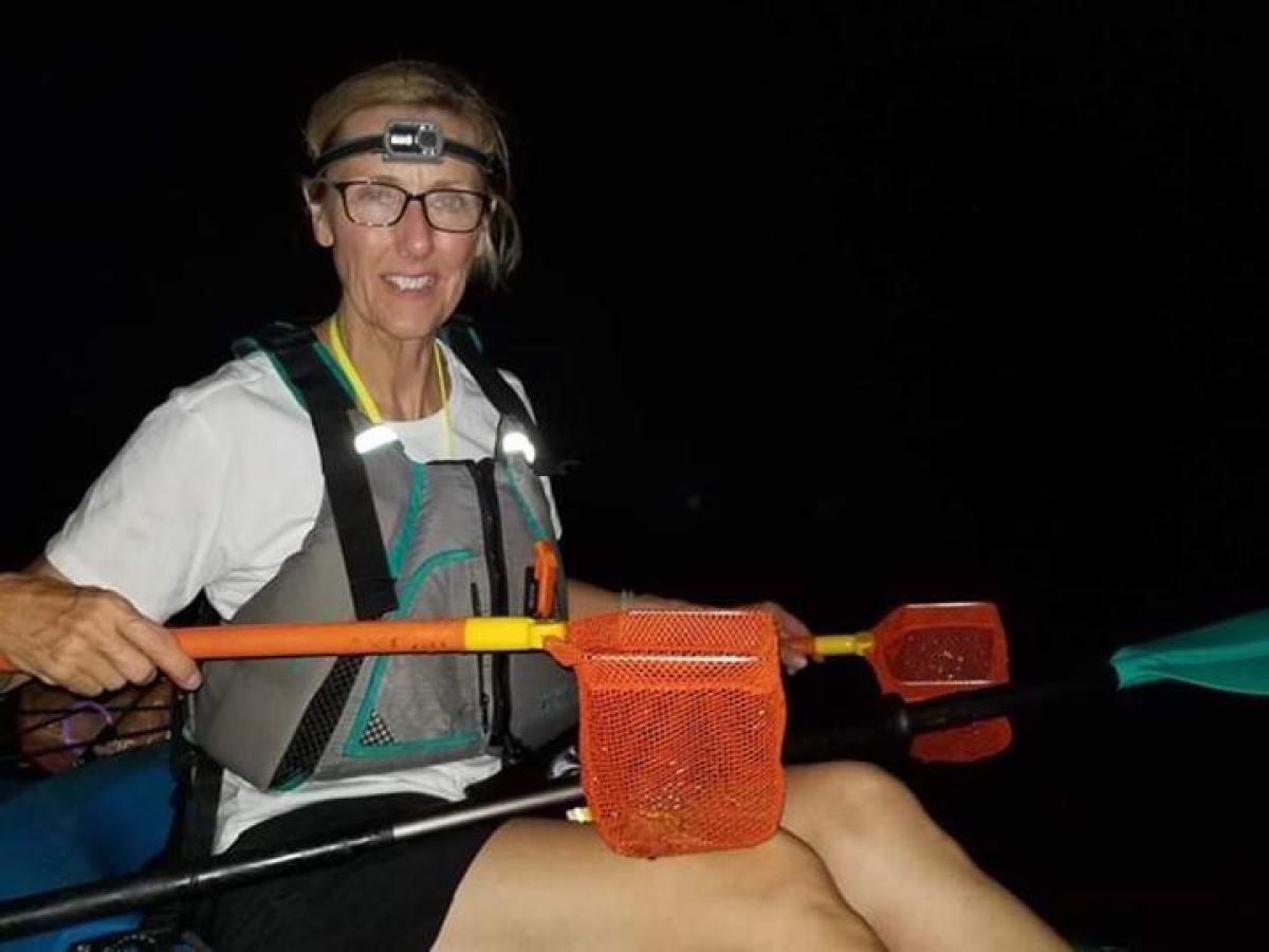 a person holding a microphone