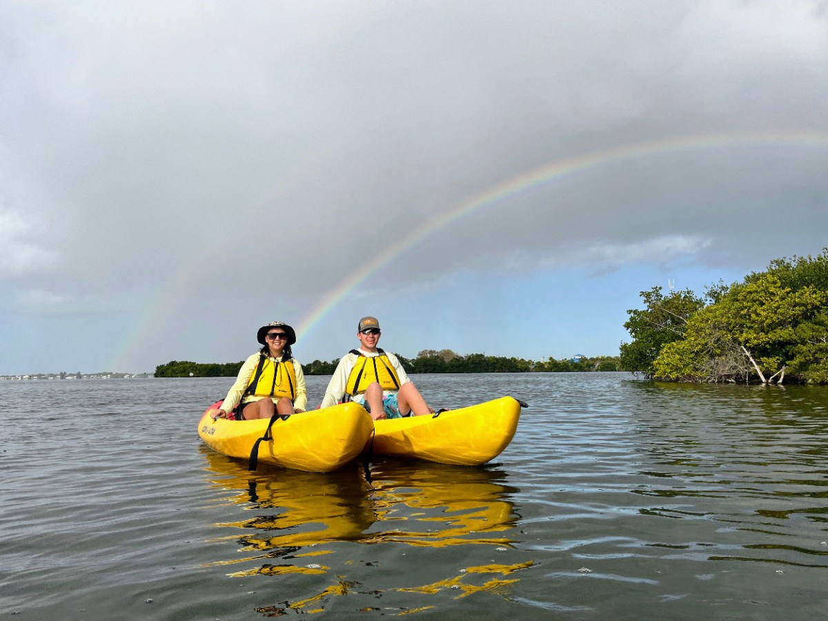 a small boat in a body of water