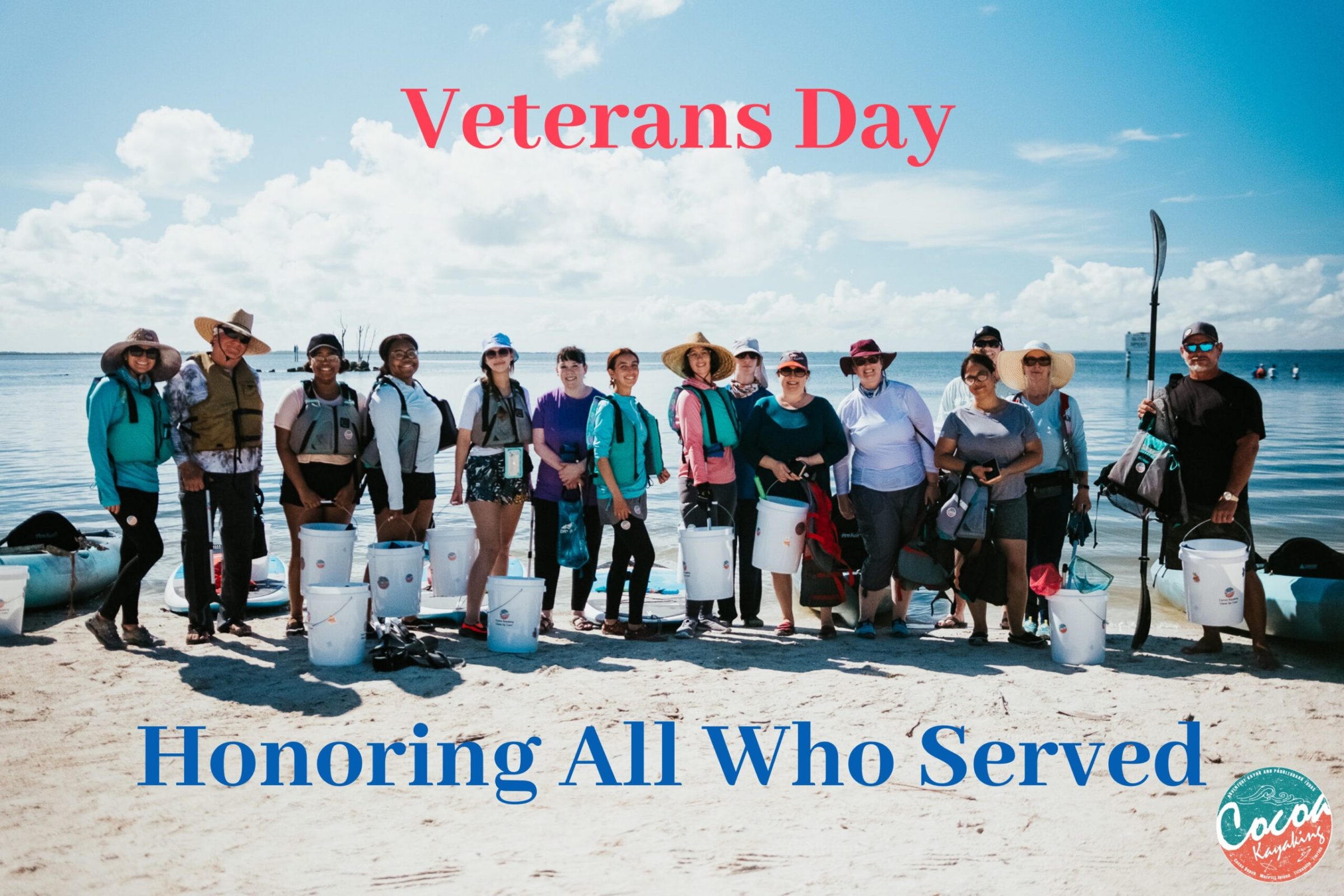 a group of people on a beach