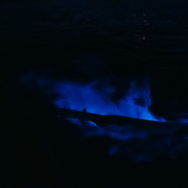 a person in a dark sky