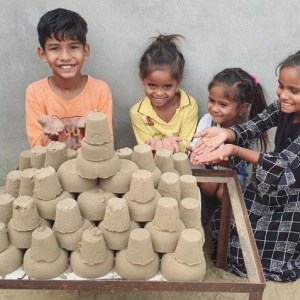 a person holding a child