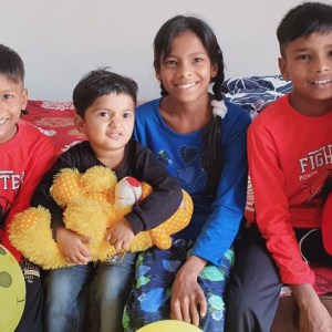 a group of people posing for the camera