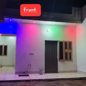 a close up of a door