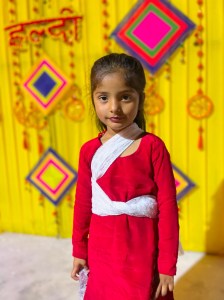 a person standing posing for the camera