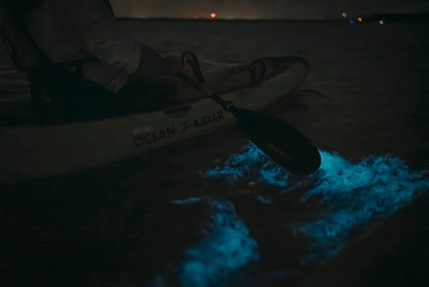 a person in a dark room
