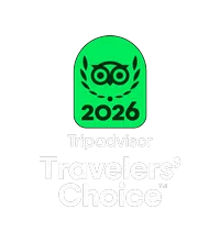 Tripadvisor 2026 Travelers' Choice logo in green and black.